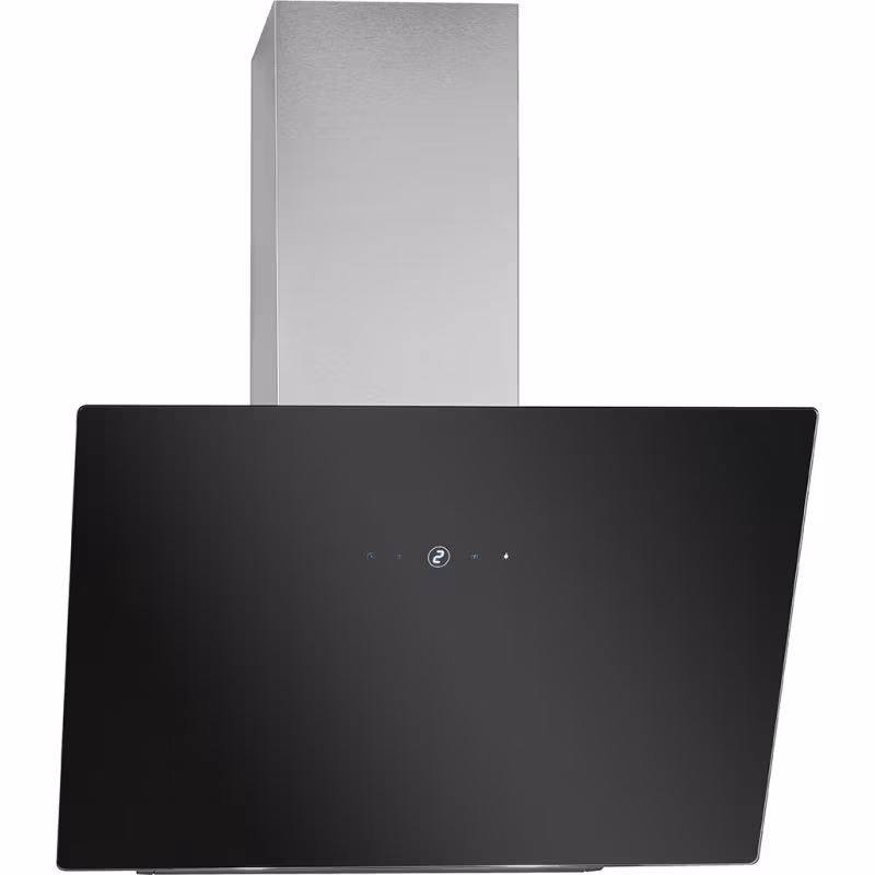 Bomann DU7606.1 G Glass extractor hood, black, head-free hood, LED, 60cm