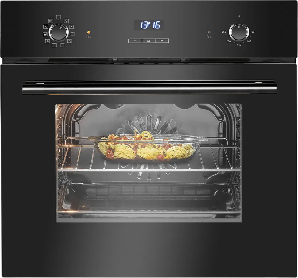 Bomann built-in oven with grill, convection & top/bottom heat | 56L | 50°C - 250°C Touch Control | 9 oven functions | EBO 7911 black