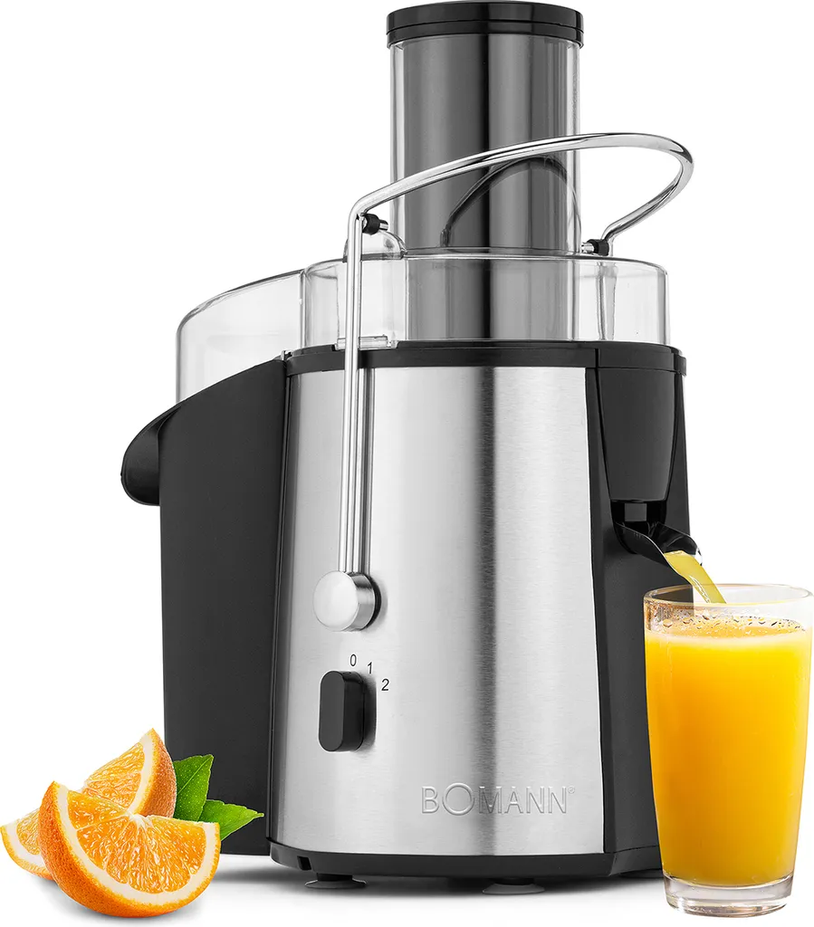 Bomann Juicer for Fruits and Vegetables | 1000W Juicer Machine | Juicer for More Vitamins | Drip Stop for Clean Operation | AE 1917 CB