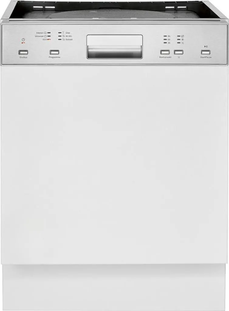 Bomann 60cm dishwasher, semi-integrated design, very quiet, automatic door opening, incl. Aquastop, 40°-65°C, 6 programs - GSPE 7423 TI