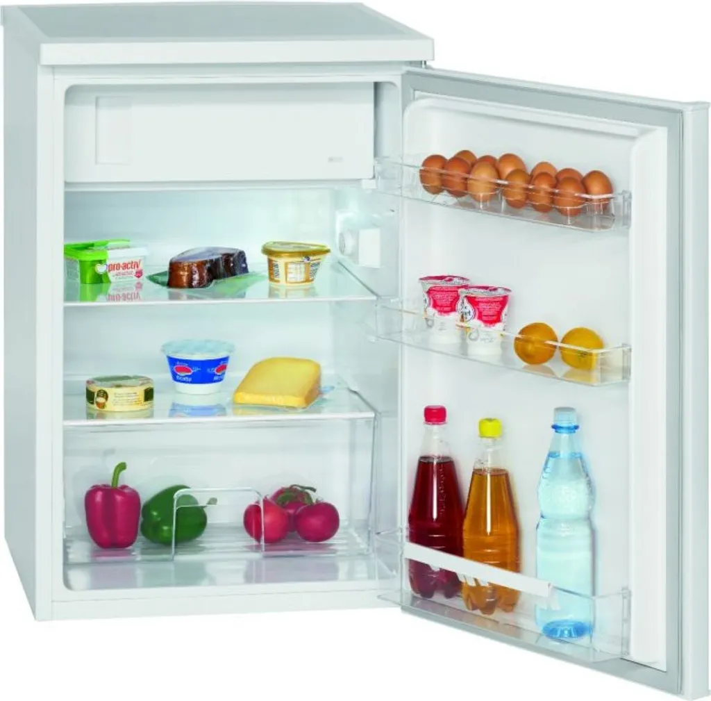 BOMANN KS 2184 Tabletop Refrigerator with 4-Star Freezer Compartment, Color: White
