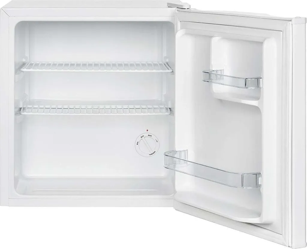 Bomann Mini Fridge 42L Capacity, Small Beverage Cooler for Office, Camping and Gaming, Small Refrigerator 39 dB, Miniba - KB 7346 White