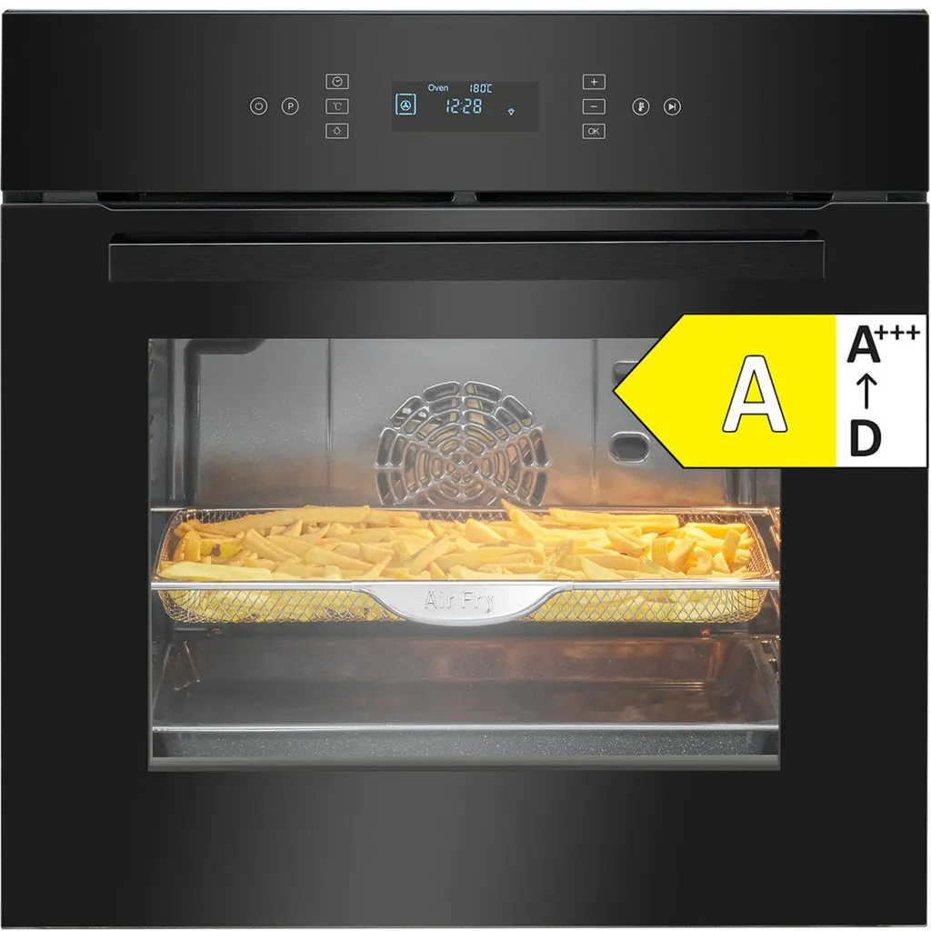Bomann® Built-in Oven | 67 L | 12 Functions | Touch Display | Rapid Heating | 50–280 °C | Accessory Set | Self-sufficient | Black | A | EBO 7912 Black