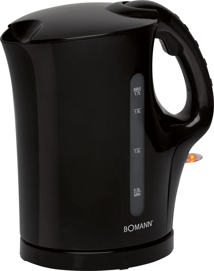 Bomann® Kettle | 1.7 L Kettle with Automatic & Manual Shut-Off | Removable Limescale Filter | Max. 2200 Watts | WK 6079 CB Black
