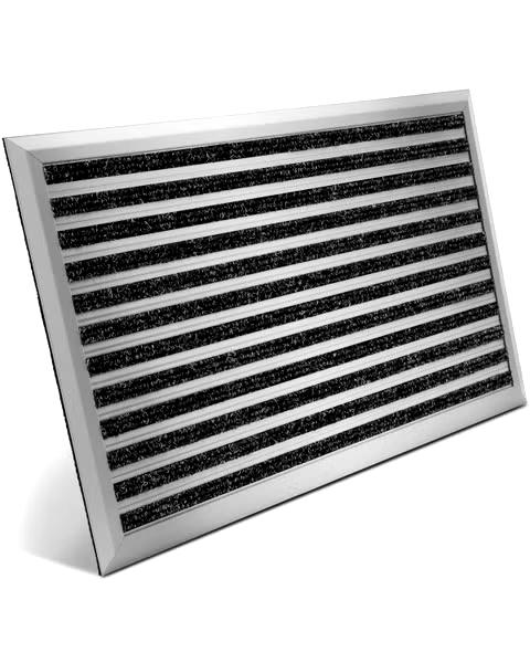 Hornbach Bomoe AluGant DL aluminum doormat L70xW100xH1.5cm silver