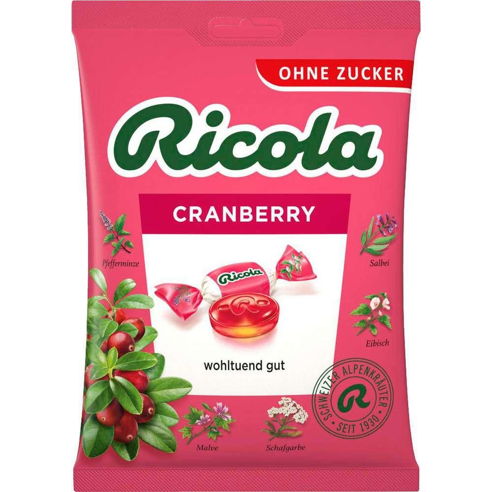 Ricola Cranberry candies, sugar-free