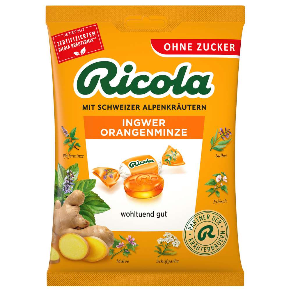 Ginger-Orange Mint Candies without Sugar