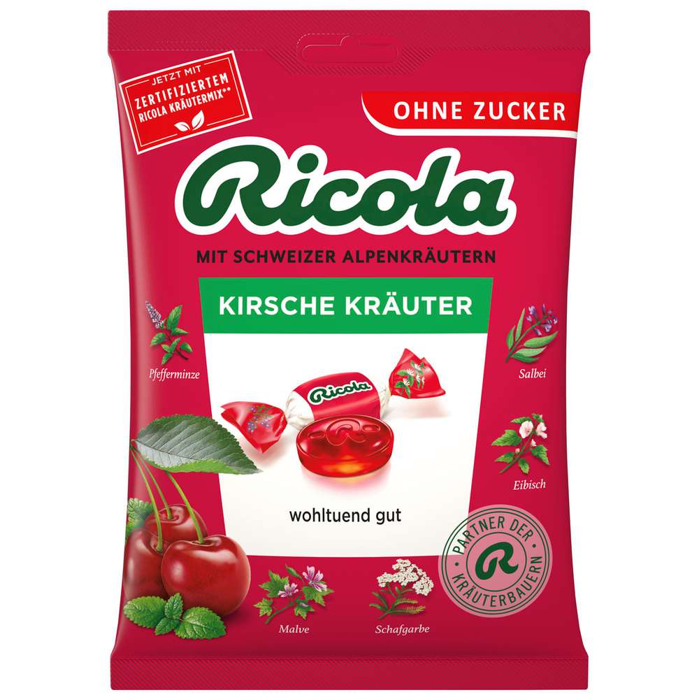 Cherry Herbal Candies, sugar-free