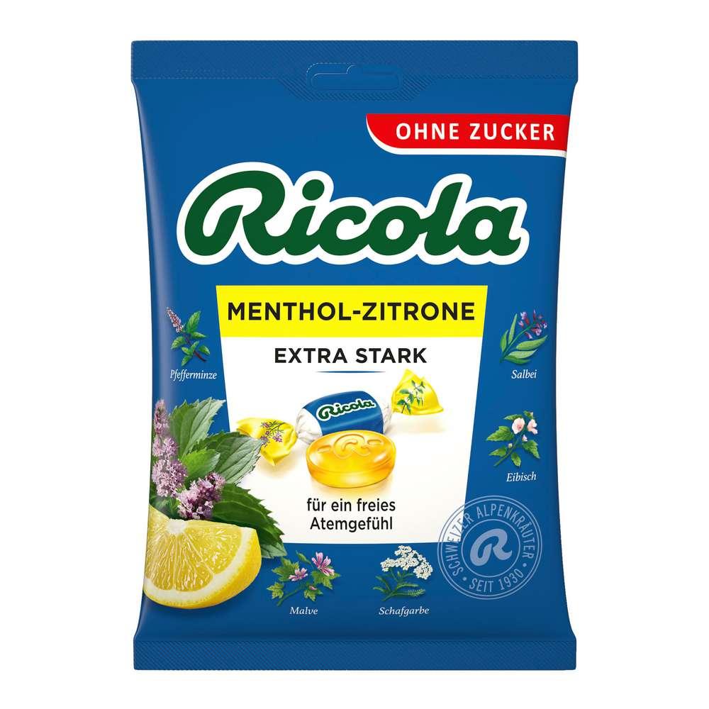 Ricola Menthol-Lemon Extra Strong Sugar-Free Candies