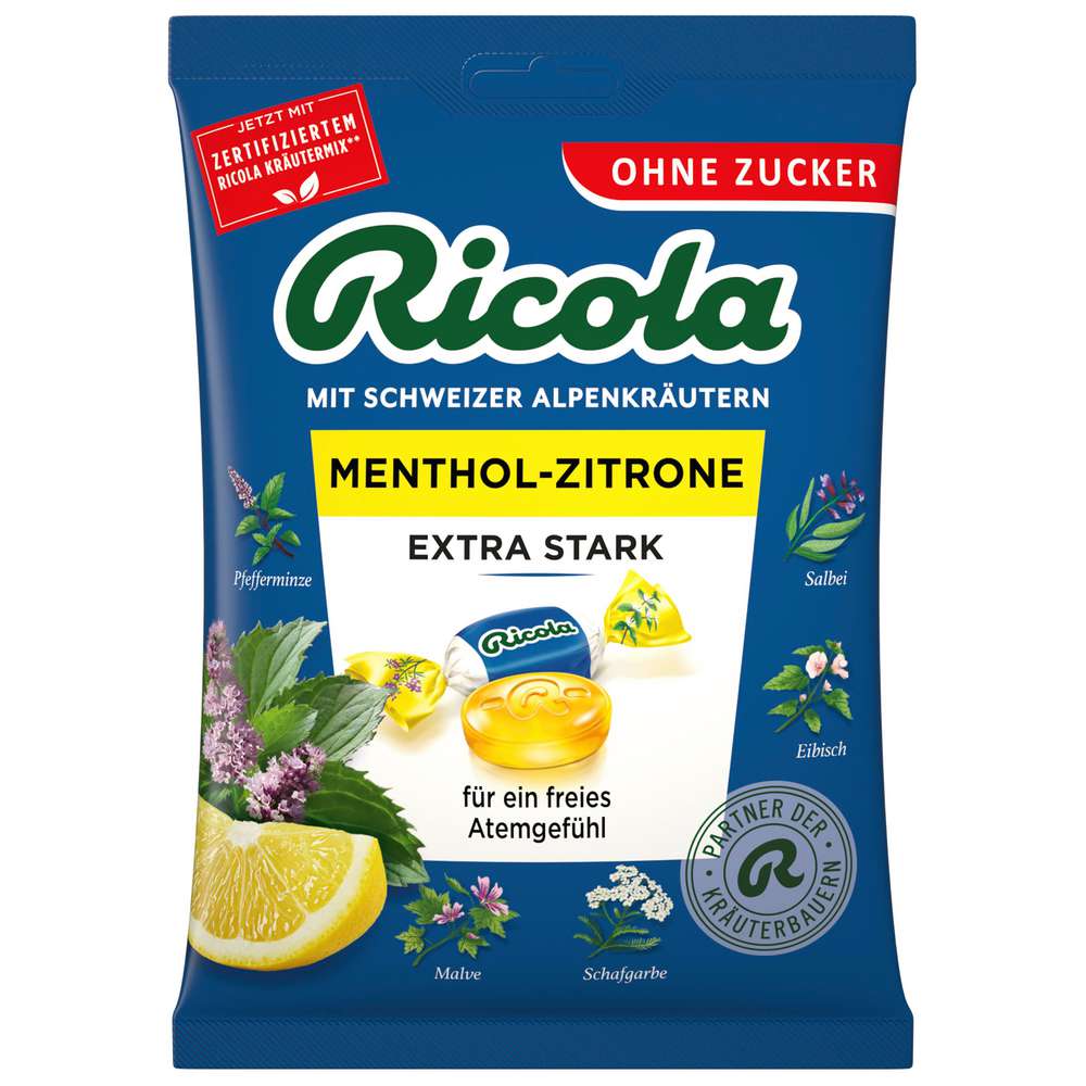 Menthol-Lemon Candies, Extra Strong, Sugar-Free