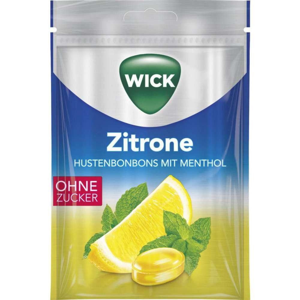 WICK Lemon-Menthol Candies, without sugar