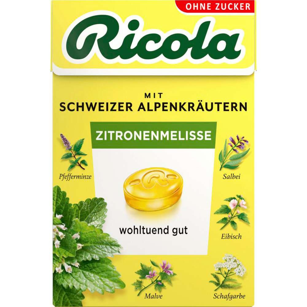 Ricola Lemon balm candies, sugar-free