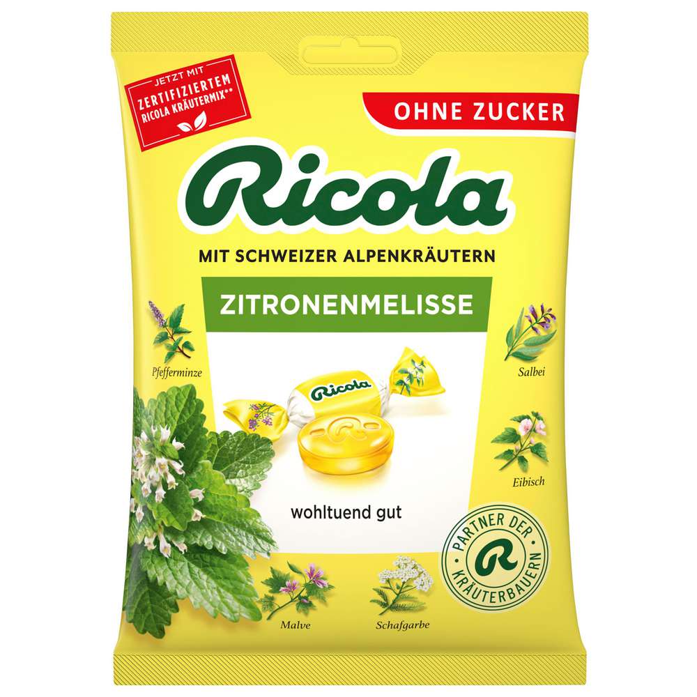 Lemon balm candies without sugar