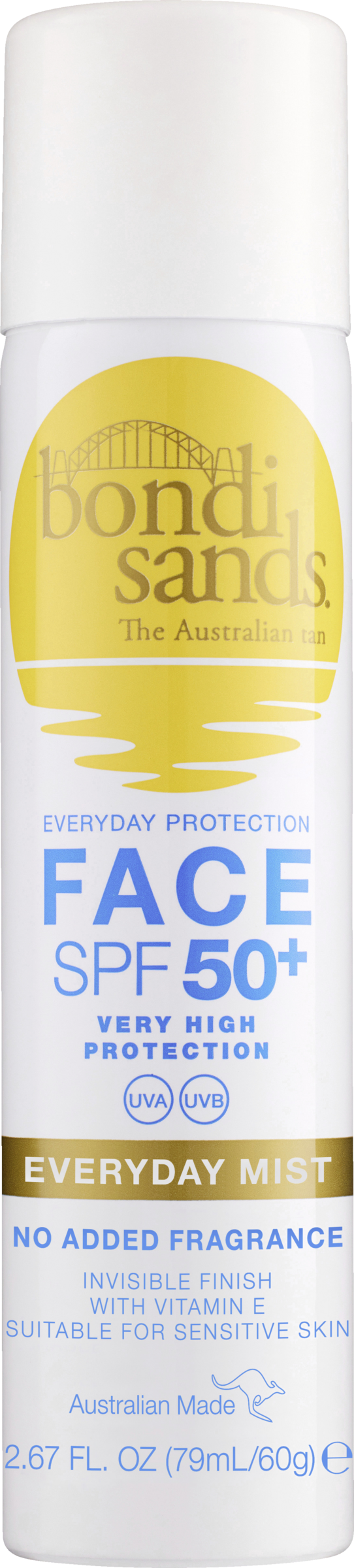 Bondi Sands Face SPF 50+ Everyday Sunscreen Mist 60g