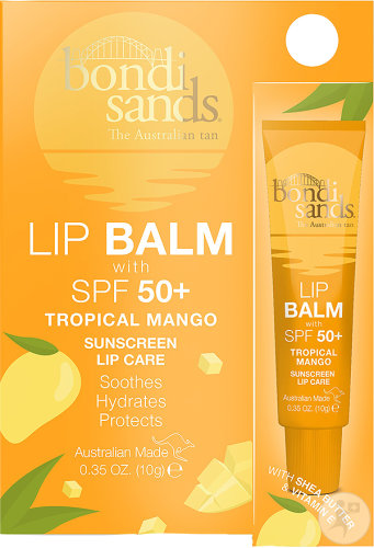 Bondi Sands Sunscreen Lip Balm SPF50+ Tropical Mango 10g
