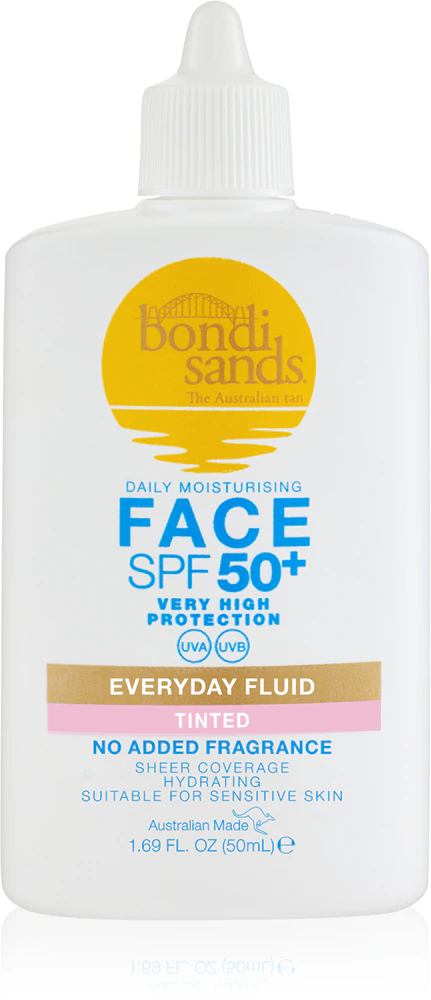 Bondi Sands SPF 50+ Everyday Face Fluid light tinted fluid for the face