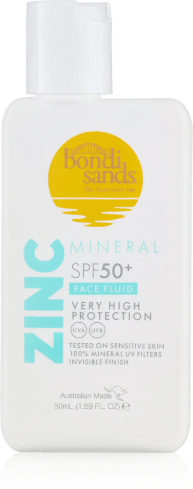 Bondi Sands SPF 50+ Zinc Mineral Face Fluid protective mineral face fluid SPF 50+
