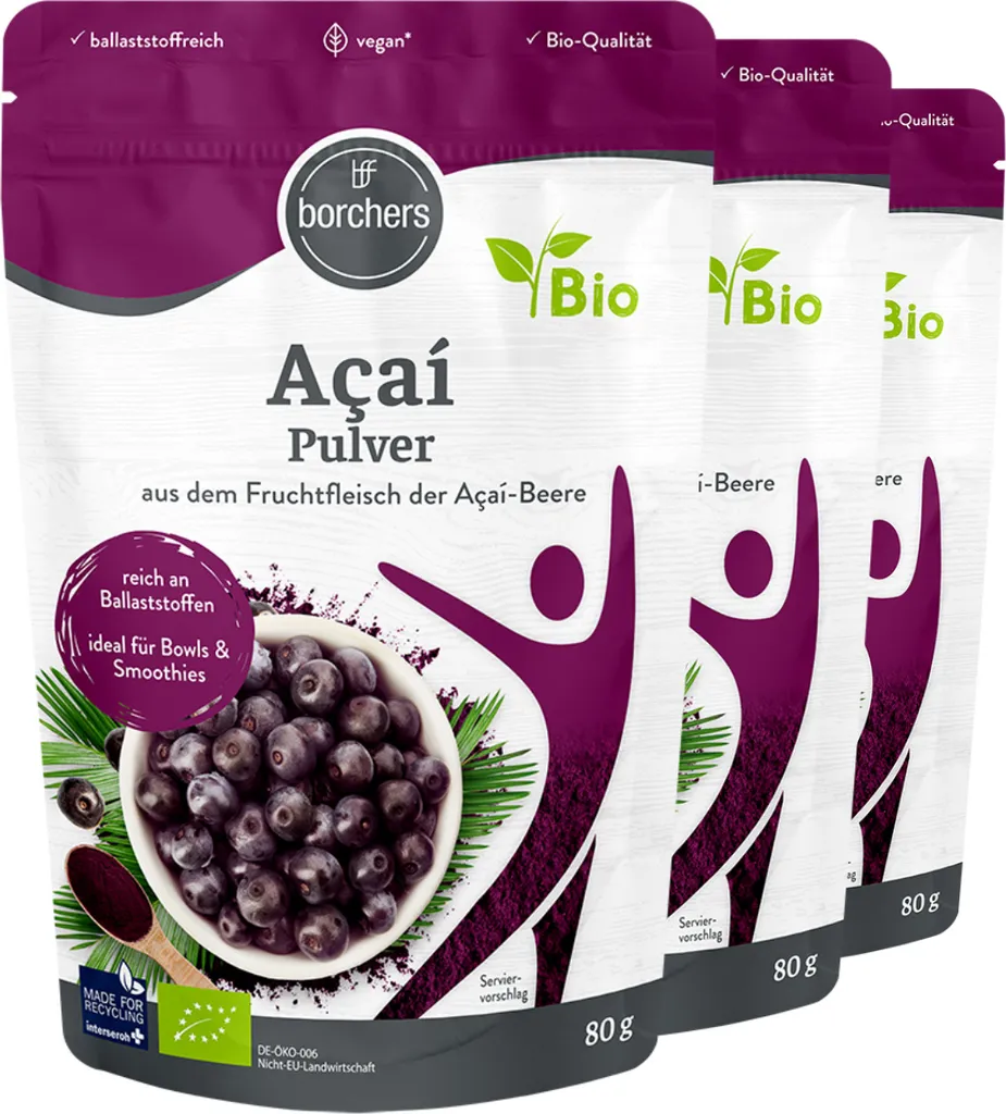 BORCHERS Acai Powder (3x80g)