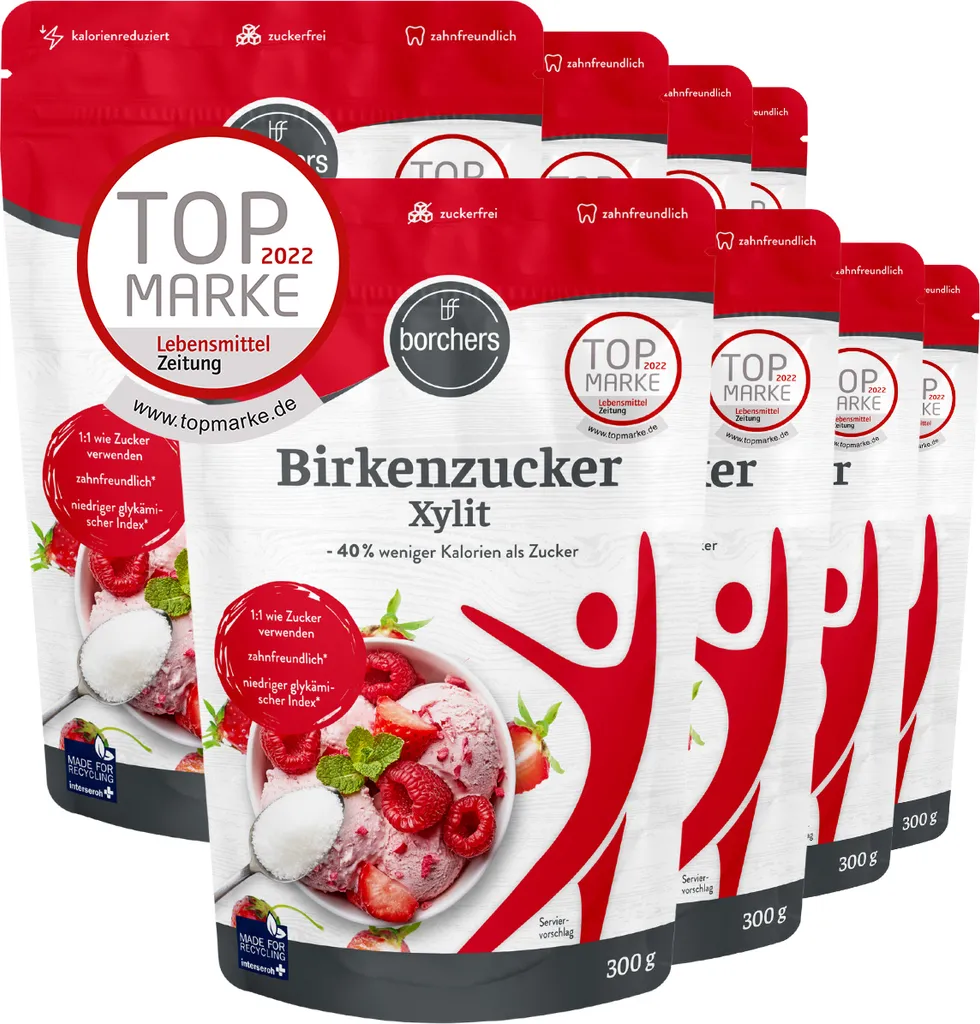 BORCHERS Birch Sugar Xylitol 8x 300g