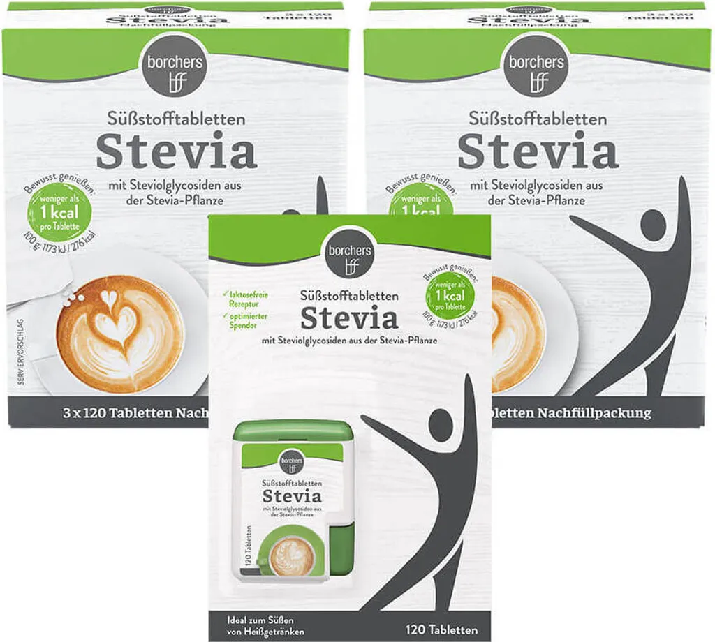 BORCHERS refill set Stevia sweetener tablets