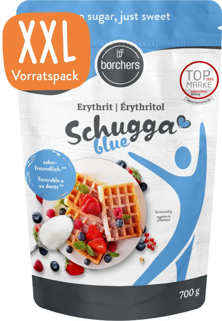 BORCHERS Schugga blue. Crystalline sweetener, erythritol, 700g