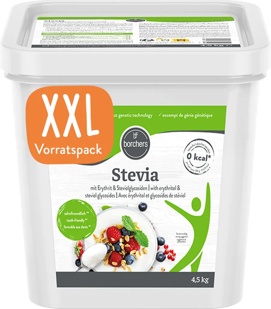 BORCHERS Schugga green, Crystalline Sprinkled Sweetener, Stevia-Erythritol 4.5kg