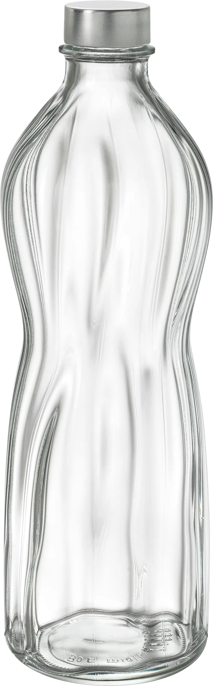Bormioli, Aqua - Bottle with metal screw cap 9 x 28.1 cm / 1.00 ltr., 12 sets