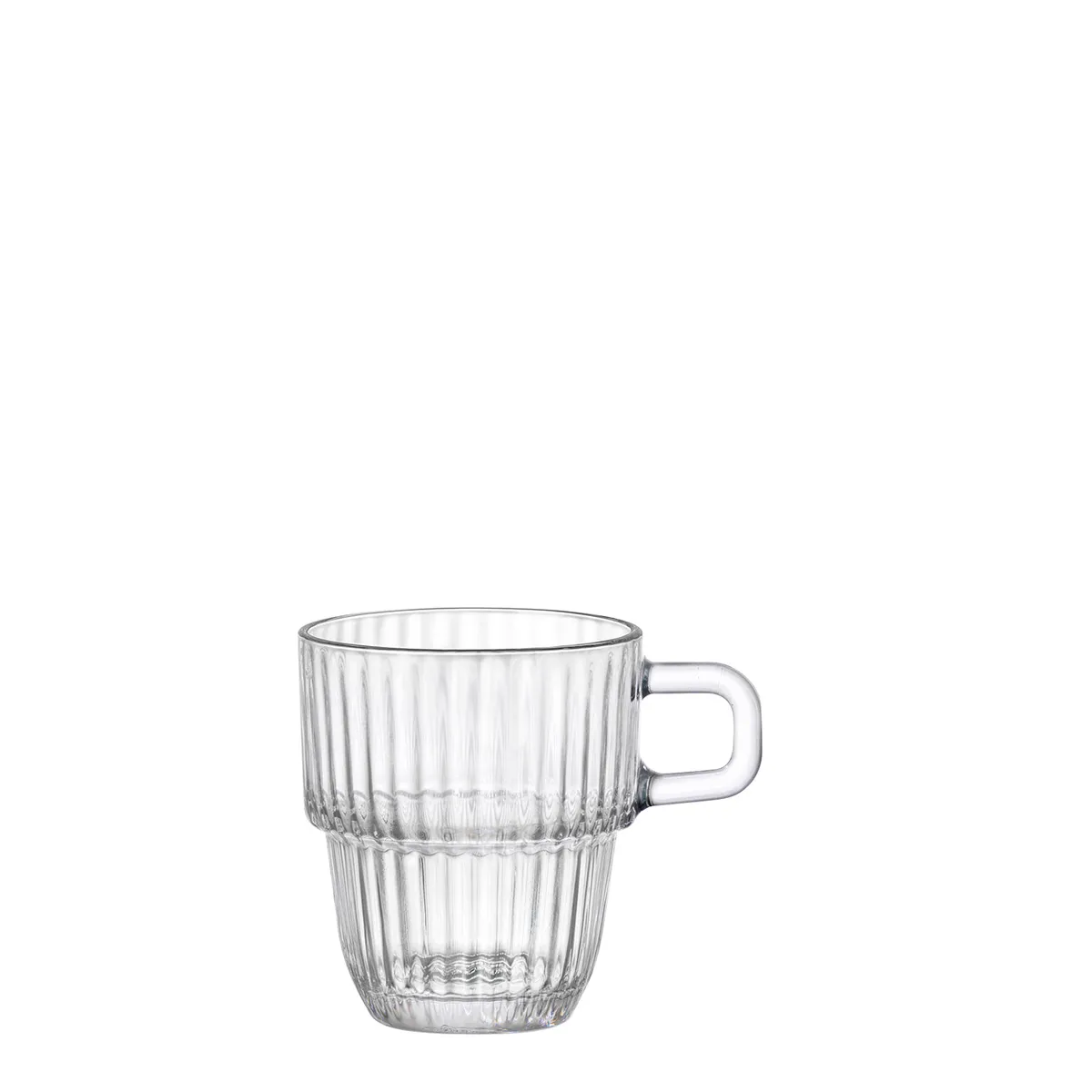 Bormioli, Barshine - Espresso cup with lid, stackable, 8.9 cl, capacity: 89 ml, D: 77 x 56 mm, H: 65 mm, 36 sets