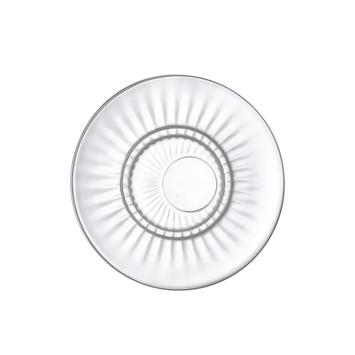 Bormioli, Barshine - Espresso saucer with asymmetrical mirror, D: 140 mm, H: 19 mm, 36 sets