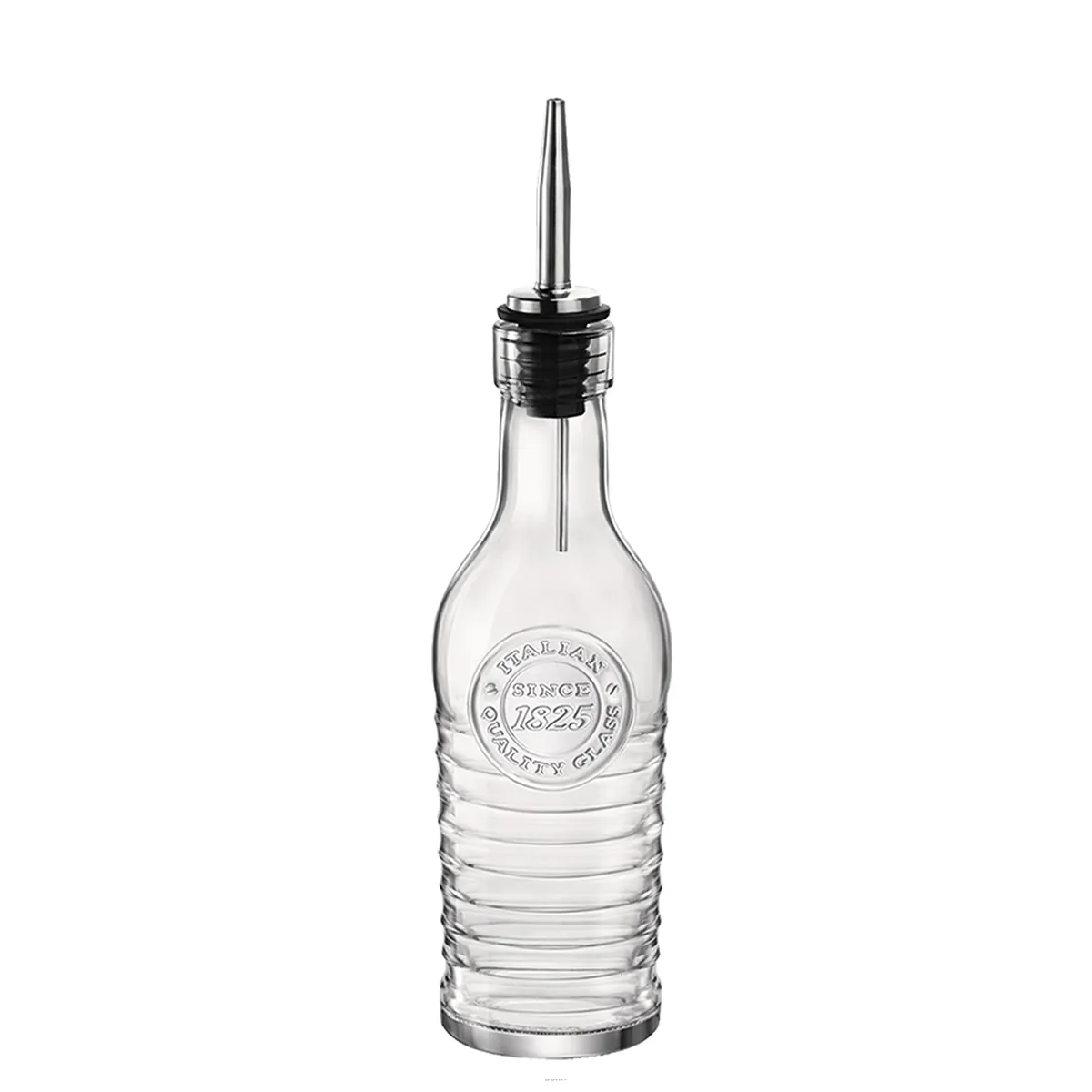 Bormioli, Officina 1825 - Bottle with pourer, 6.2 x 19 cm / 0.268 ltr.