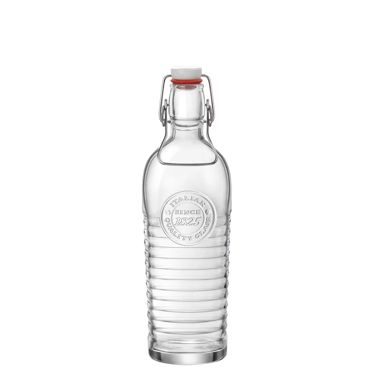 Bormioli, Officina 1825 - Bottle with swing top, 8.6 x 26.5 cm / 0.75 ltr.