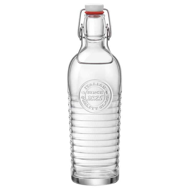 Bormioli, Officina 1825 - bottle with swing top, 9.4 x 29.8 cm / 1.20 ltr.