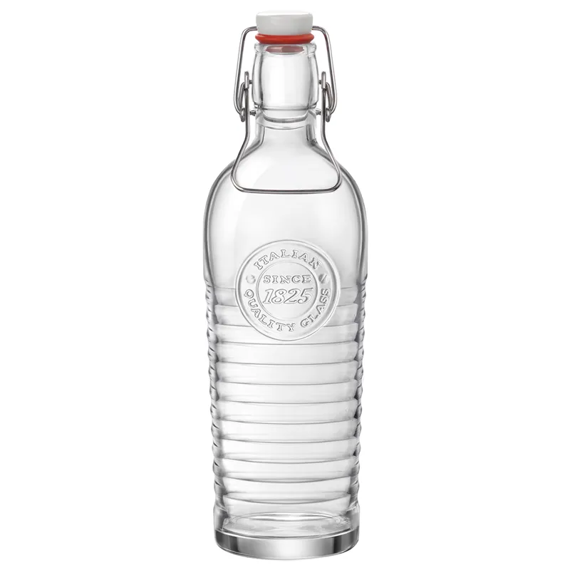 Bormioli, Officina 1825 - Bottle with swing top, 9.4 x 29.8 cm / 1.20 ltr.