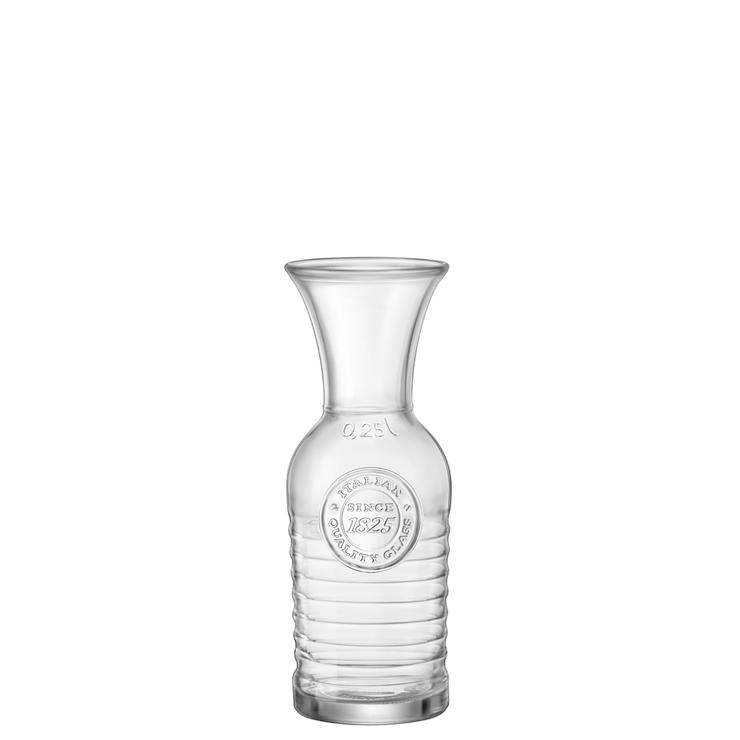 Bormioli, Officina 1825 - carafe with filling line 0.25 ltr. |-|, 18 cm/0.3 ltr.