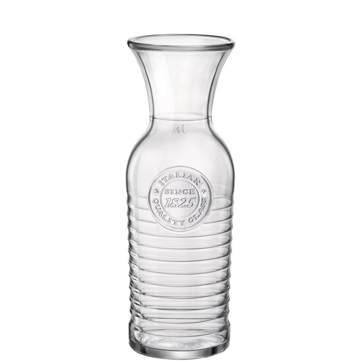 Bormioli, Officina 1825 - carafe with filling line 1.00 ltr. |-|, 27.5 cm/ 1.18 ltr.