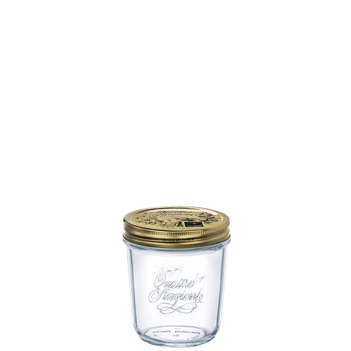 Bormioli, Quattro Stagioni - preserving jar trspt., 11.0 cm / 0.32 ltr., 12 sets