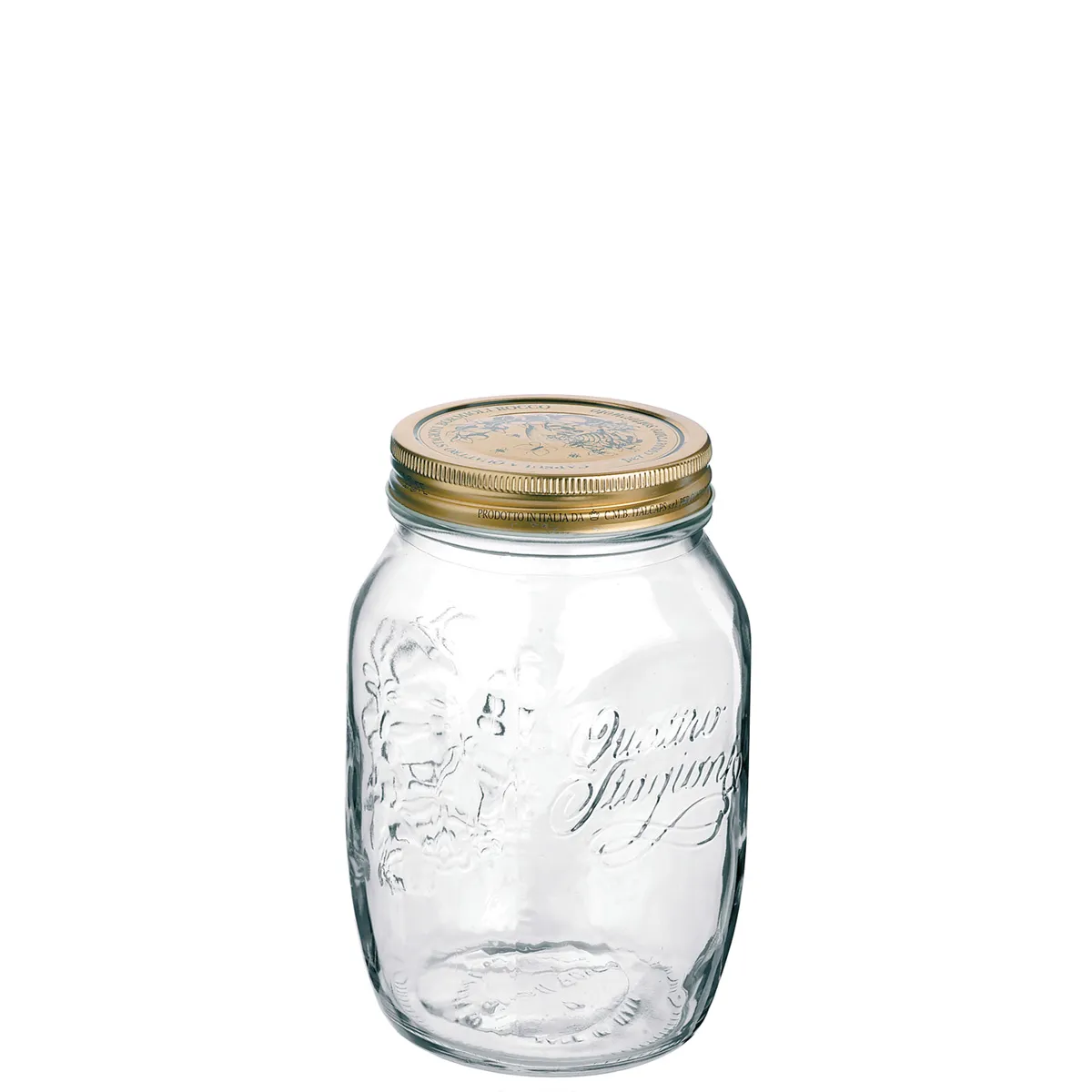Bormioli, Quattro Stagioni - preserving jar trspt., 17.1 cm/ 1.00 ltr., 12 sets