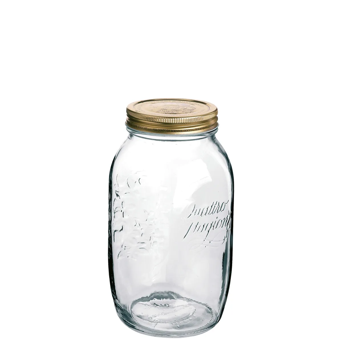 Bormioli, Quattro Stagioni - preserving jar trspt., 21 cm/ 1.50 ltr., 12 sets