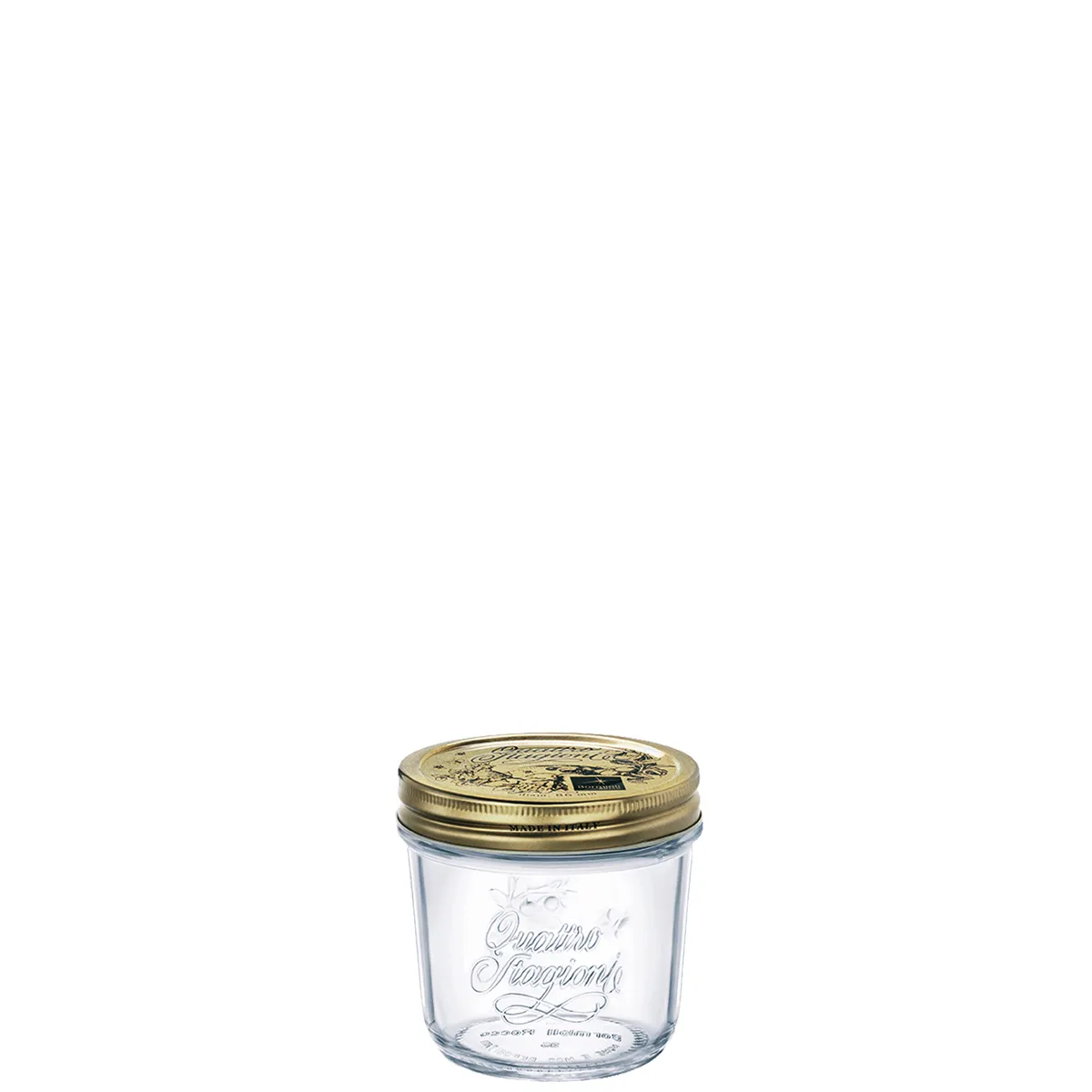 Bormioli, Quattro Stagioni - preserving jar trspt., 8.6 cm / 0.20 ltr., 12 sets