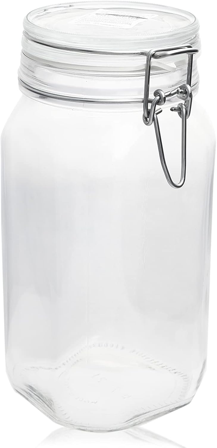 Bormioli Rocco Canning Jar 1.5 Lt. with buckle closure