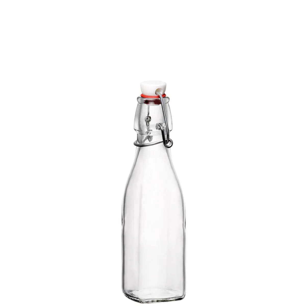 Bormioli, Swing - Bottle with swing top, 6.4 x 19.2 cm / 0.25 ltr., 12 sets