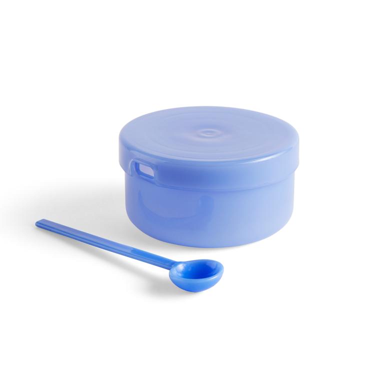 HAY Borosilicate shell with lid and spoon