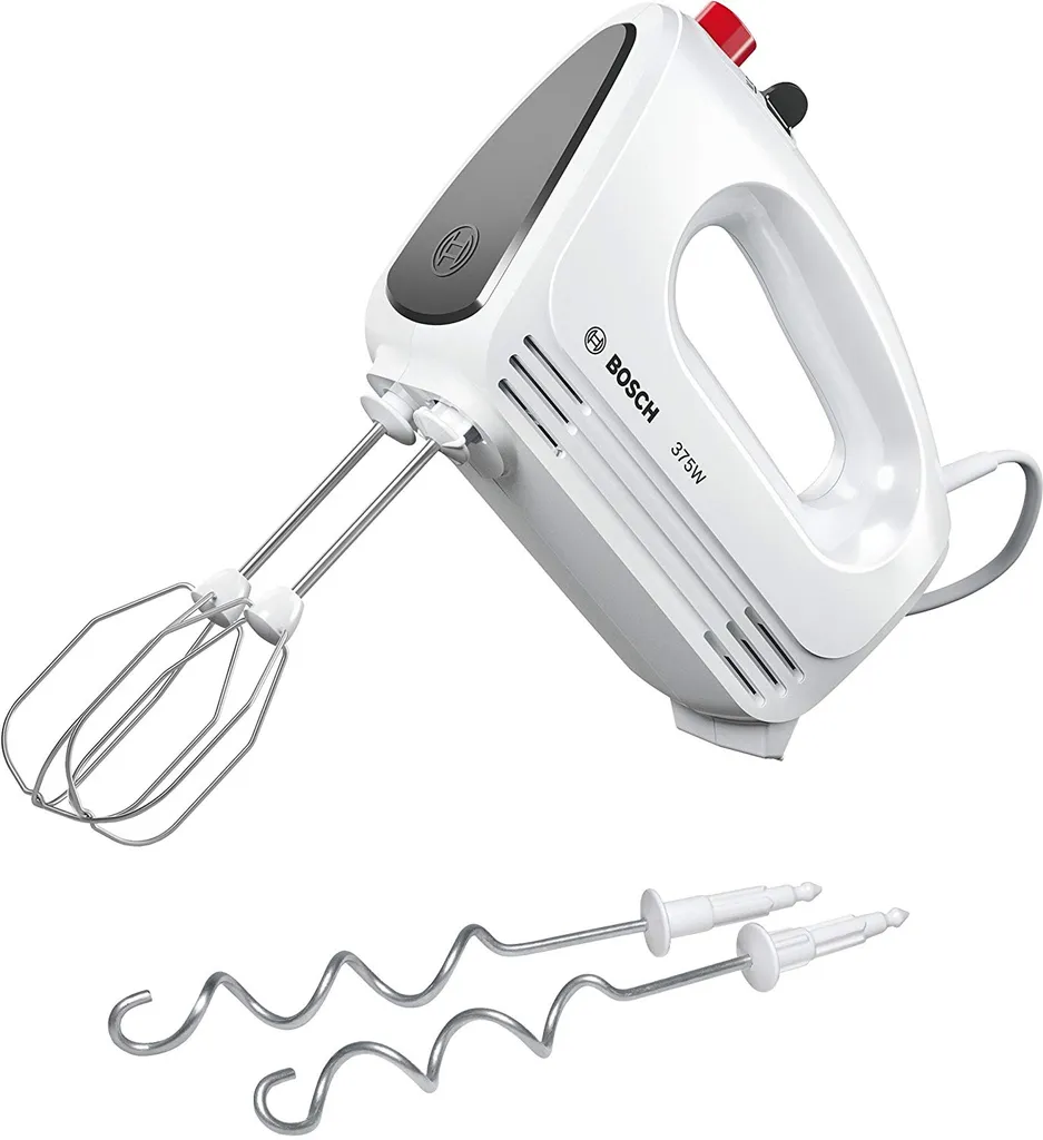 Bosch, Hand mixer, Grey, White, 375 W, MFQ22100