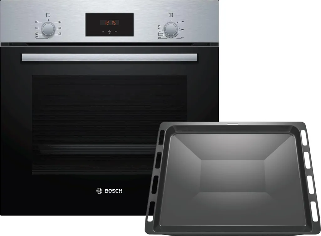 Bosch HBF133BR0Z1 Oven Set HBF133BR0 Stainless Steel + 1 additional baking tray HEZ431002