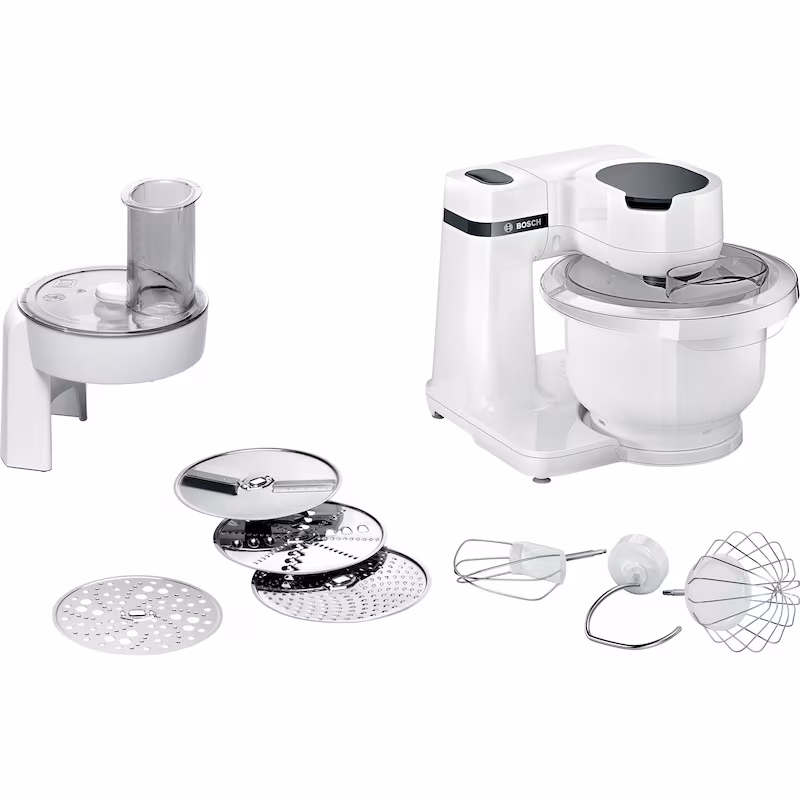 Bosch MUM Series 2, 700 Watt Food Processor 700 W White MUMS2AW01