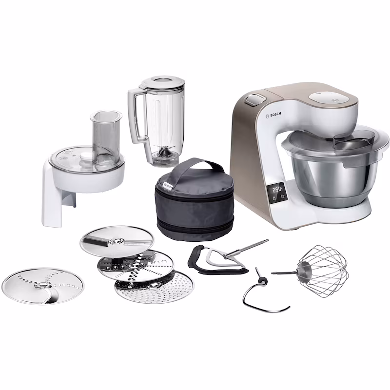 Bosch MUM5XW20 food processor: Perfect for the hobby cook, 1000 watts and 3.9 liter bowl.