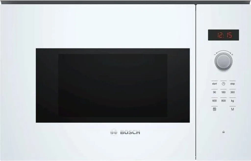BOSCH SER4 BFL523MW1F Built-in Microwave Oven, White, 59.4 x 31.7 x 38.2 cm