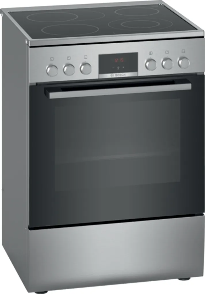 Bosch Series 4, freestanding electric cooker, stainless steel HKR39C250