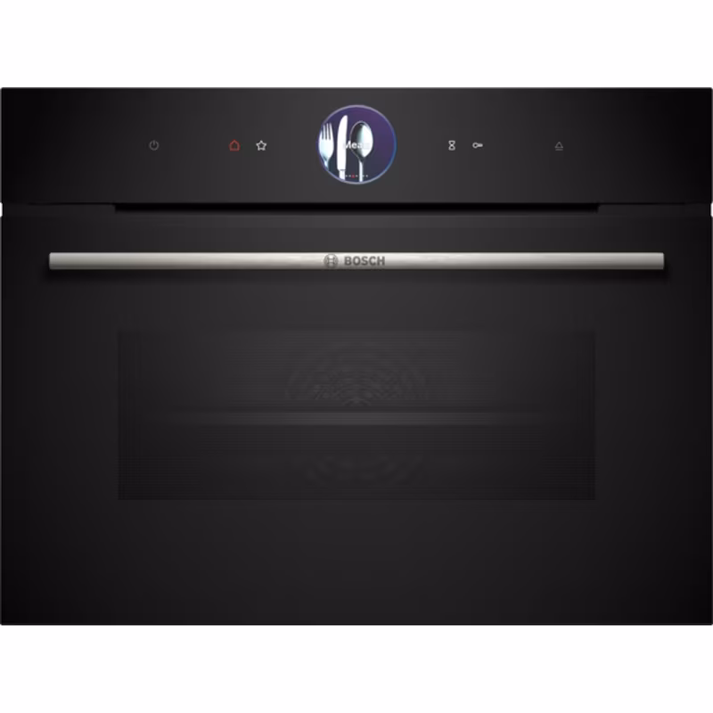 Bosch Series 8, Built-in Compact Steam Oven, 60 x 45 cm, Black CSG7361B1