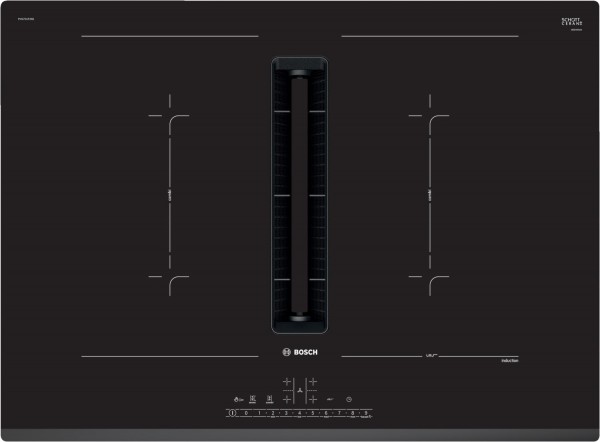 Bosch Series 6 PVQ731F25E, Black, Integrated, 70 cm, Zone induction hob, Glass ceramic, 4 zone(s)